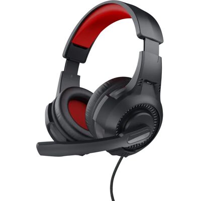 Trust Auriculares Negros Rojo - Auriculares con Micrófono Trust Auriculares Negros Rojo - Auriculares con Micrófono