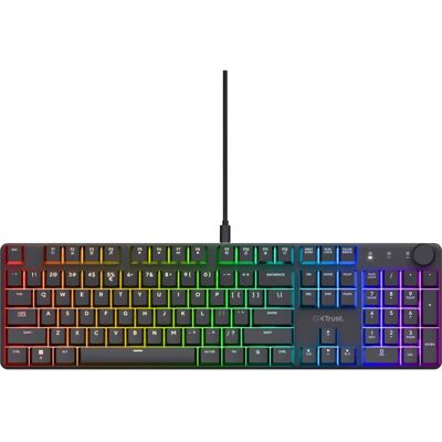 Tastatură de gaming mecanică Trust GXT 866 TORIX RGB USB Neagră Tastatură de gaming mecanică Trust GXT 866 TORIX RGB USB Neagră