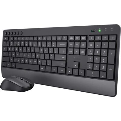 Trust Trezo Tastatură și Mouse Inalámbric - Negru - Kit Office Trust Trezo Tastatură și Mouse Inalámbric - Negru - Kit Office