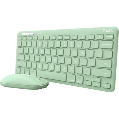 Trust Lyra Tastiera e Mouse Senza Fili - Multi-Dispositivo, Eco-Friendly Trust Lyra Tastiera e Mouse Senza Fili - Multi-Dispositivo, Eco-Friendly