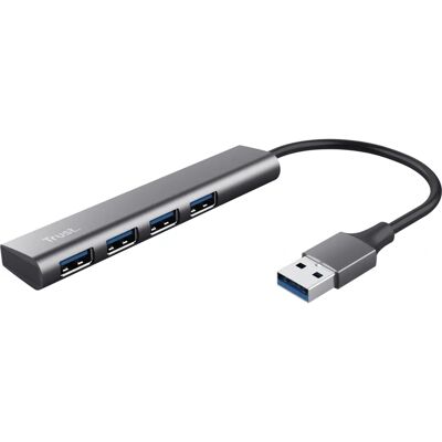 Trust Halyx USB 3.2 Gen 1 4-Port Hub - USB 3.2 5 Gbps Trust Halyx USB 3.2 Gen 1 4-Port Hub - USB 3.2 5 Gbps