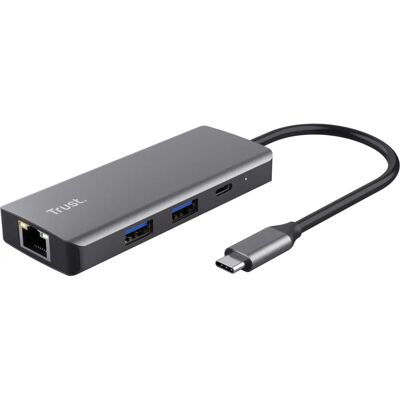 Trust USB-C Hub 6-in-1 HDMI, Ethernet, Power Delivery Trust USB-C Hub 6-in-1 HDMI, Ethernet, Power Delivery