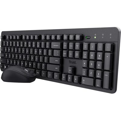 Pack Clavier et Souris Sans Fil Trust Ody II - Noir - Publicité Pack Clavier et Souris Sans Fil Trust Ody II - Noir - Publicité
