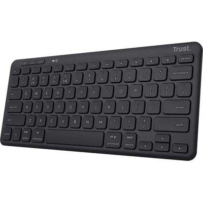 Trust Lyra Bezprzewodowa Klawiatura - QWERTY w Hiszpańskim - Czarna - Biuro Trust Lyra Bezprzewodowa Klawiatura - QWERTY w Hiszpańskim - Czarna - Biuro