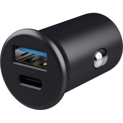 Carregador de carro Trust Maxo 38W - USB C, USB A - Carregamento rápido Carregador de carro Trust Maxo 38W - USB C, USB A - Carregamento rápido