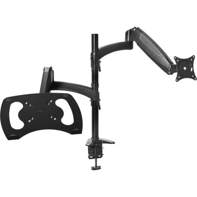 Support double pour moniteur et ordinateur portable Trust Mara - Jusqu'à 32'' - Noir - Publicité Support double pour moniteur et ordinateur portable Trust Mara - Jusqu'à 32'' - Noir - Publicité