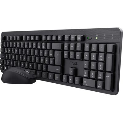 Trust TKM-360 Teclado e Mouse sem Fio - Preto Trust TKM-360 Teclado e Mouse sem Fio - Preto