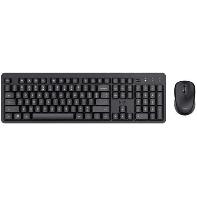 Conjunto de Teclado e Rato Sem Fio Trust ODY II - Ergonômico, Compacto, Confiável Conjunto de Teclado e Rato Sem Fio Trust ODY II - Ergonômico, Compacto, Confiável