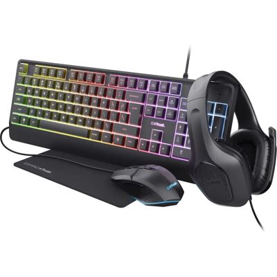 Trust GXT 792 Quadrox - Pack clavier et souris USB gaming Trust GXT 792 Quadrox - Pack clavier et souris USB gaming