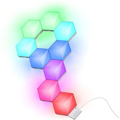 Trust GXT 905 Vybz Hexagon RGB LED Panels - RGB Sechseck Lichter Trust GXT 905 Vybz Hexagon RGB LED Panels - RGB Sechseck Lichter