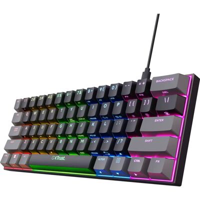 Trust GXT 867 Acira Mekaaninen Pelaamisen näppäimistö - RGB, 60 %, Musta Trust GXT 867 Acira Mekaaninen Pelaamisen näppäimistö - RGB, 60 %, Musta