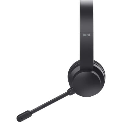 Trust Ayda Headset - Bluetooth Wireless & Wired Headphones - Black Trust Ayda Headset - Bluetooth Wireless & Wired Headphones - Black
