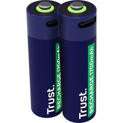 Trust 25584 Huishoudbare oplaadbare AA-batterij - Capaciteit 1700mAh Trust 25584 Huishoudbare oplaadbare AA-batterij - Capaciteit 1700mAh