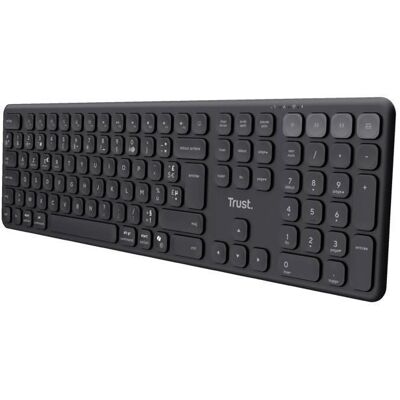Trust Vaiya - Kabellose Bluetooth-Tastatur - Schwarz Trust Vaiya - Kabellose Bluetooth-Tastatur - Schwarz