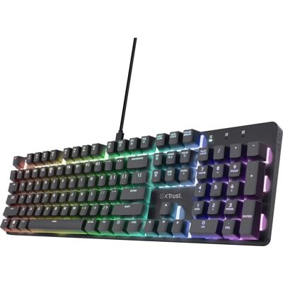 Trust GXT 871 Zora Mekaniskt Gaming-tangentbord - Svart Trust GXT 871 Zora Mekaniskt Gaming-tangentbord - Svart