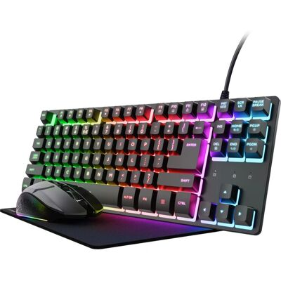Trust - GXT 794 - 3-em-1 - Preto - Teclado Trust - GXT 794 - 3-em-1 - Preto - Teclado