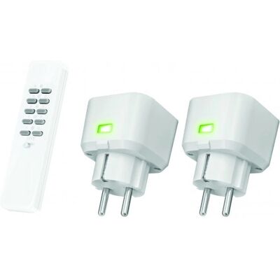 KlikAanKlikUit ACC2-250R Weiß Dimmer & Schalter Set KlikAanKlikUit ACC2-250R Weiß Dimmer & Schalter Set