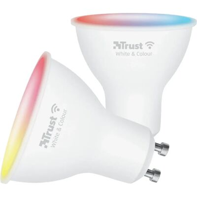 Trust Smart Lighting - Wi-Fi RGB GU10 LED Spot - White Trust Smart Lighting - Wi-Fi RGB GU10 LED Spot - White