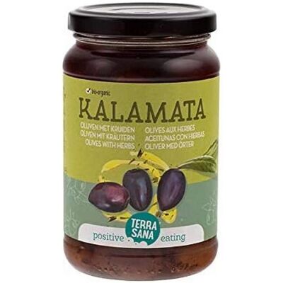 Olives Kalamata aux Herbes - 345 g - Terrasana - Publicité Olives Kalamata aux Herbes - 345 g - Terrasana - Publicité