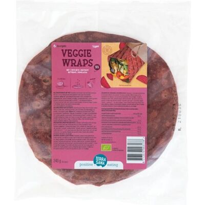 TERRASANA Envolturas orgánicas de remolacha 240g - Wraps de verduras TERRASANA Envolturas orgánicas de remolacha 240g - Wraps de verduras