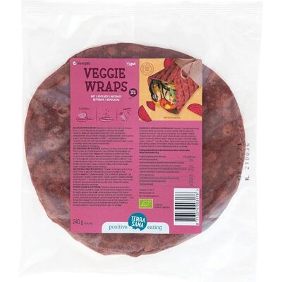 TERRASANA Envolturas orgánicas de remolacha 240g - Wraps de verduras TERRASANA Envolturas orgánicas de remolacha 240g - Wraps de verduras