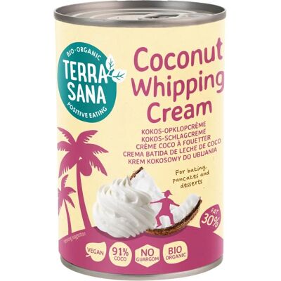Crema de leche de coco batida Terrasana - Vegana, 400ml Crema de leche de coco batida Terrasana - Vegana, 400ml