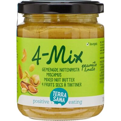 TERRASANA Nusscreme mit 4 Nüssen - Bio 250g TERRASANA Nusscreme mit 4 Nüssen - Bio 250g