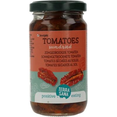 Tomates secos orgánicos Terrasana - 180 g - Secados al sol en aceite de oliva Tomates secos orgánicos Terrasana - 180 g - Secados al sol en aceite de oliva