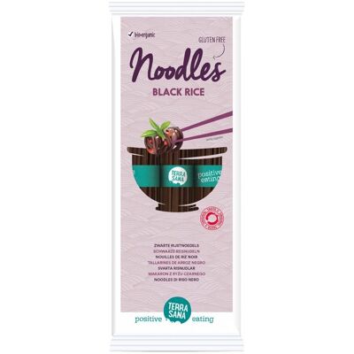 TERRASANA Schwarzer Reismehl-Nudel - glutenfrei - 250g TERRASANA Schwarzer Reismehl-Nudel - glutenfrei - 250g