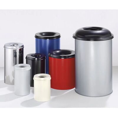 Kaiserkraft Cestino di sicurezza in acciaio autoestinguente - 15L Kaiserkraft Cestino di sicurezza in acciaio autoestinguente - 15L