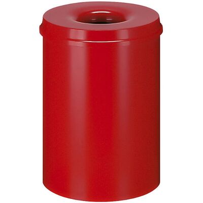 Cubo de basura de acero autoextinguible rojo - Papelera Cubo de basura de acero autoextinguible rojo - Papelera