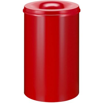 Kaiserkraft Contenitore rifiuti autoestinguente in acciaio - 110L, Rosso, Interno Kaiserkraft Contenitore rifiuti autoestinguente in acciaio - 110L, Rosso, Interno