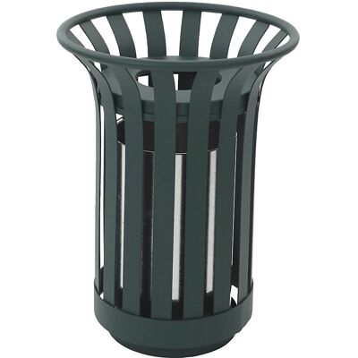 Contenitore rifiuti esterno - 23L, Acciaio, Rotondo, Verde Contenitore rifiuti esterno - 23L, Acciaio, Rotondo, Verde