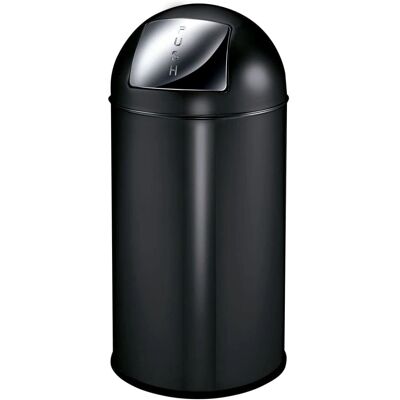 VidaXL EKO Poubelle Pushcan 40 L Noir Mat - Poubelle - Publicité VidaXL EKO Poubelle Pushcan 40 L Noir Mat - Poubelle - Publicité