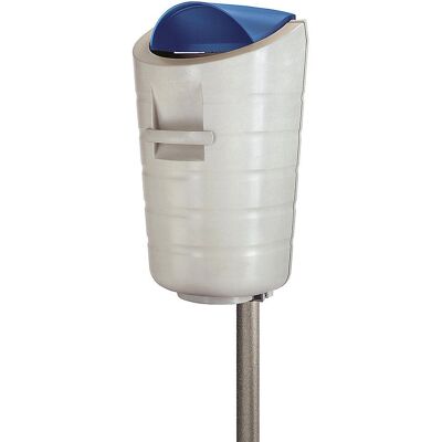kaiserkraft - 50 L - Gris - Tapa azul - Contenedor de exterior kaiserkraft - 50 L - Gris - Tapa azul - Contenedor de exterior
