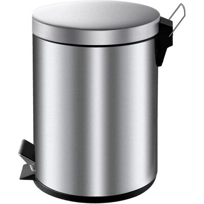 Vepa Bins - 5L ronde pedaalemmer - RVS Vepa Bins - 5L ronde pedaalemmer - RVS