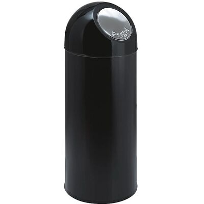 Bidone spazzatura 55L con push - Acciaio nero Bidone spazzatura 55L con push - Acciaio nero