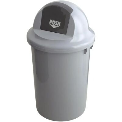 Kaiserkraft Cubo de basura - 60L, tapa automática, interior/exterior Kaiserkraft Cubo de basura - 60L, tapa automática, interior/exterior