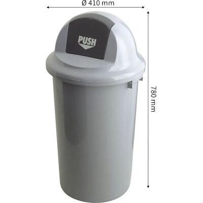 Contenedor de basura Kaiserkraft - 47L, Tapa automática, Plástico Contenedor de basura Kaiserkraft - 47L, Tapa automática, Plástico