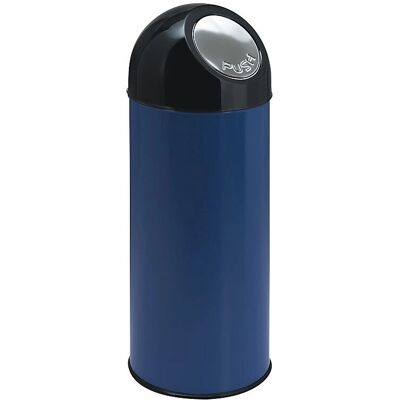 KaiserKraft Cubo de Basura Azul 55L con Tapa de Empuje - Basurero KaiserKraft Cubo de Basura Azul 55L con Tapa de Empuje - Basurero