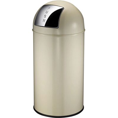 Cubo de basura de acero 40L marfil claro - Cubo de basura Cubo de basura de acero 40L marfil claro - Cubo de basura