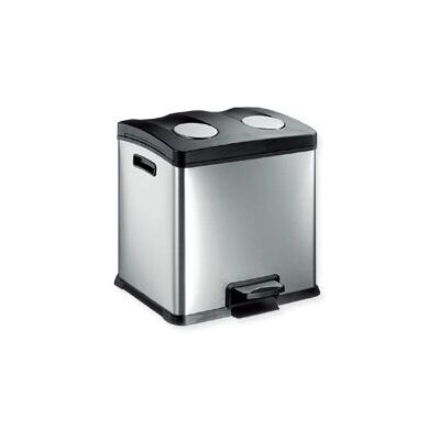 EKO - Europe VB 9228 contenedor de residuos - Capacidad doble - Acero inoxidable EKO - Europe VB 9228 contenedor de residuos - Capacidad doble - Acero inoxidable