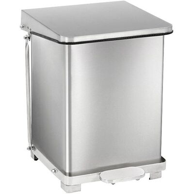 Contenitore a pedale in acciaio inox - 27L - Resistente al fuoco Contenitore a pedale in acciaio inox - 27L - Resistente al fuoco