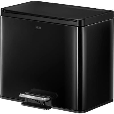 EKO Recycler Cubo de Pedal Acero - Doble Compartimento 30L EKO Recycler Cubo de Pedal Acero - Doble Compartimento 30L