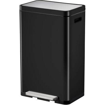 Eko Tretmülleimer X-Cube 30 L Matt Silber Farbe: Schwarz Eko Tretmülleimer X-Cube 30 L Matt Silber Farbe: Schwarz