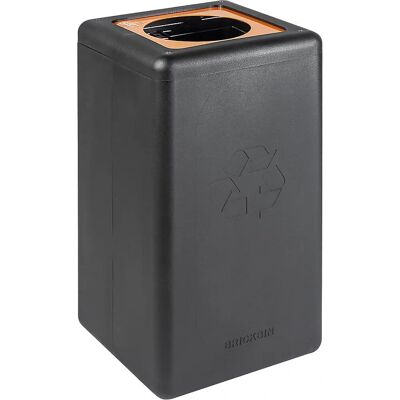 Kaiserkraft Recyclingbehälter BrickBin - 65L - Schwarz/Orange Kaiserkraft Recyclingbehälter BrickBin - 65L - Schwarz/Orange