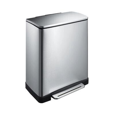 EKO E-Cube 50L rechteckiger Edelstahl-Schrittmülleimer EKO E-Cube 50L rechteckiger Edelstahl-Schrittmülleimer