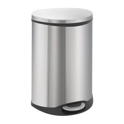 EKO Pedaalemmer Shell 2x22 L matzilverkleurig Matzilverkleurig EKO Pedaalemmer Shell 2x22 L matzilverkleurig Matzilverkleurig