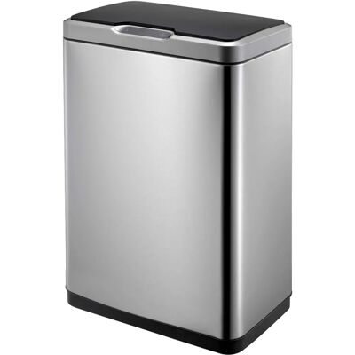 EKO Mirage Sensor-Mülleimer - 45 L - Mattsilber - Sensorbetrieb mit Touch-Schalter EKO Mirage Sensor-Mülleimer - 45 L - Mattsilber - Sensorbetrieb mit Touch-Schalter