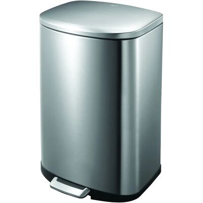 VidaXL EKO Della Pedal Eimer 50 Liter Edelstahl Matt VidaXL EKO Della Pedal Eimer 50 Liter Edelstahl Matt
